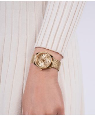 Women's Analog Gold Mesh Watch 32mm
