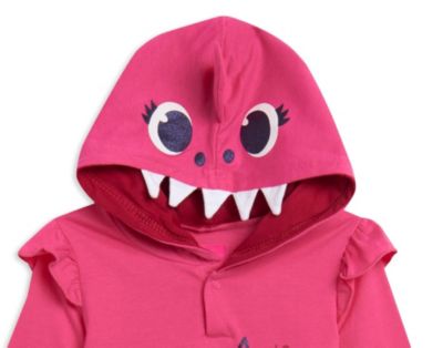 Baby Girls Pinkfong Shark Pullover Cosplay Hoodie Legging