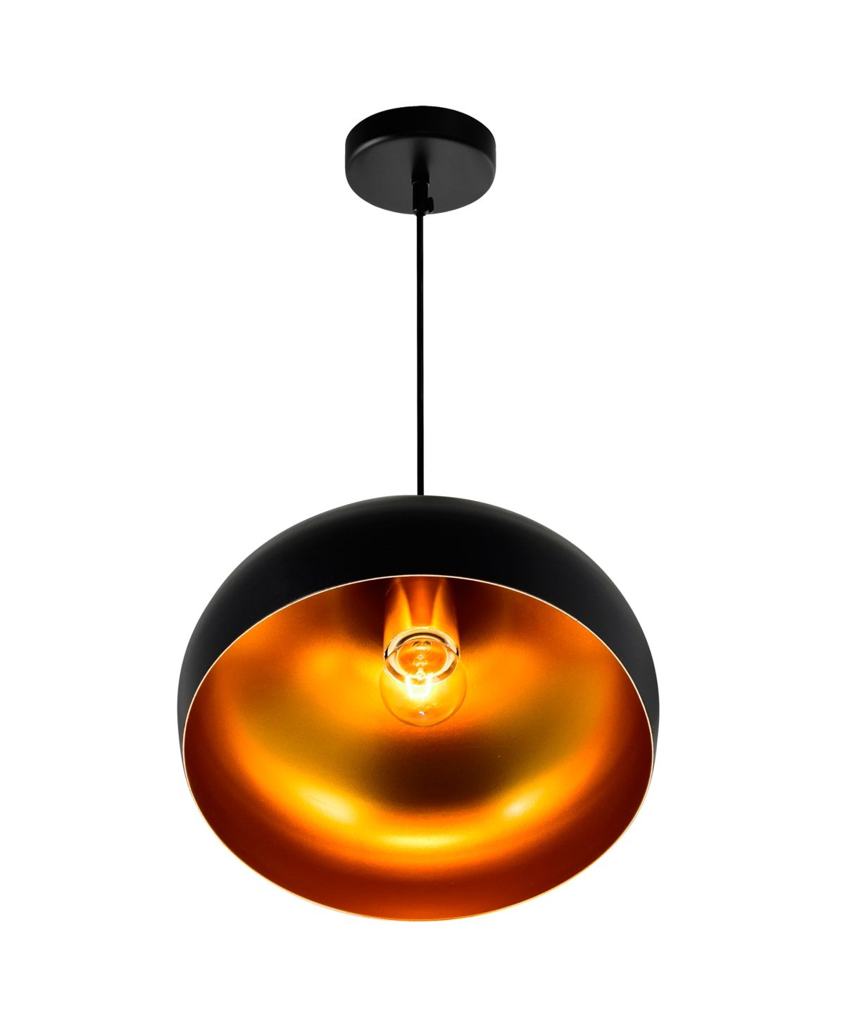 CWI LIGHTING 9" METAL DYNAMIC 1 LIGHT DOWN PENDANT 
