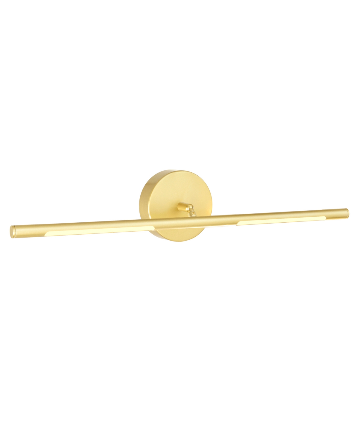Shop Cwi Lighting 5" Metal Oskil Led Wall Light In Satin Gold