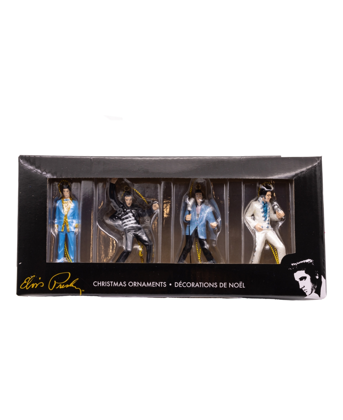 Kurt Adler 4pc Elvis Presley Miniature Ornaments