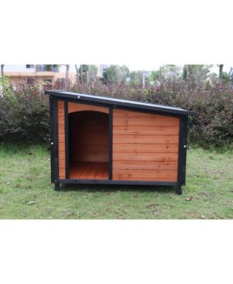 Premium XL Indoor/Outdoor Solid Wood Dog Villa