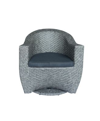 Streamdale Modern Wicker Swivel Chair Stylish, Comfortable, Water-Resistant