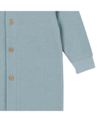 Baby Boys Hooded Long Sleeve Romper