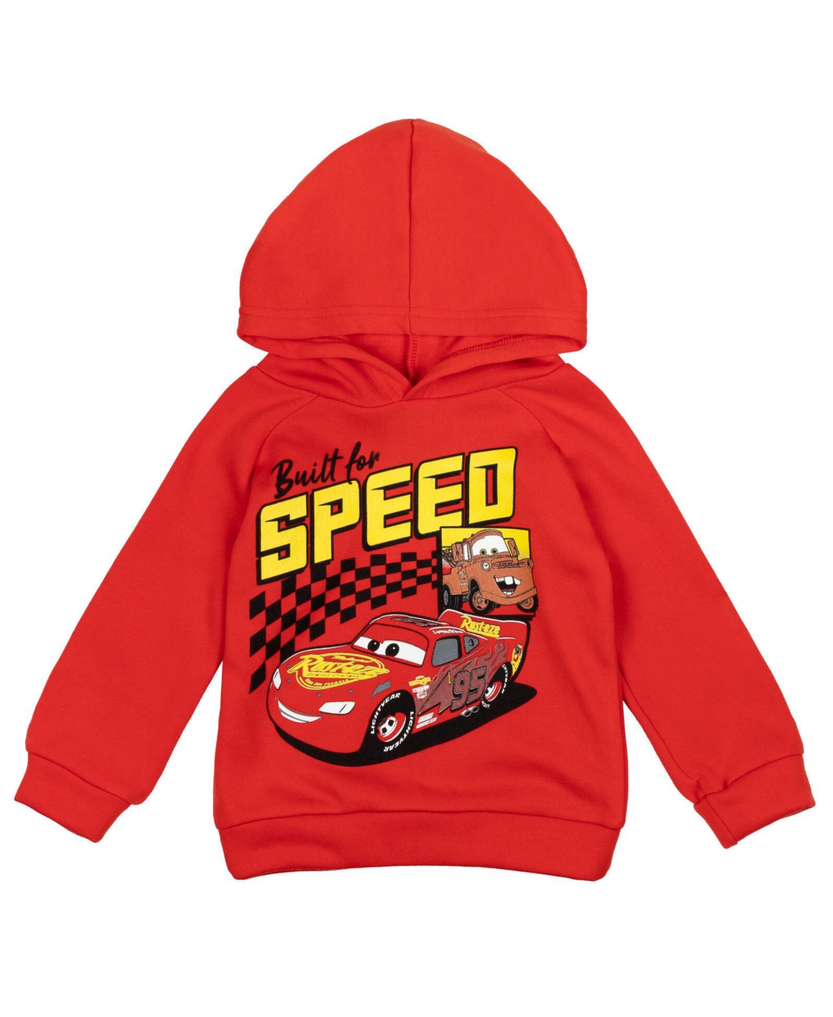 Disney Boys Pixar Cars Lightning McQueen Fleece Pullover Hoodie and Pants Outfit Set to