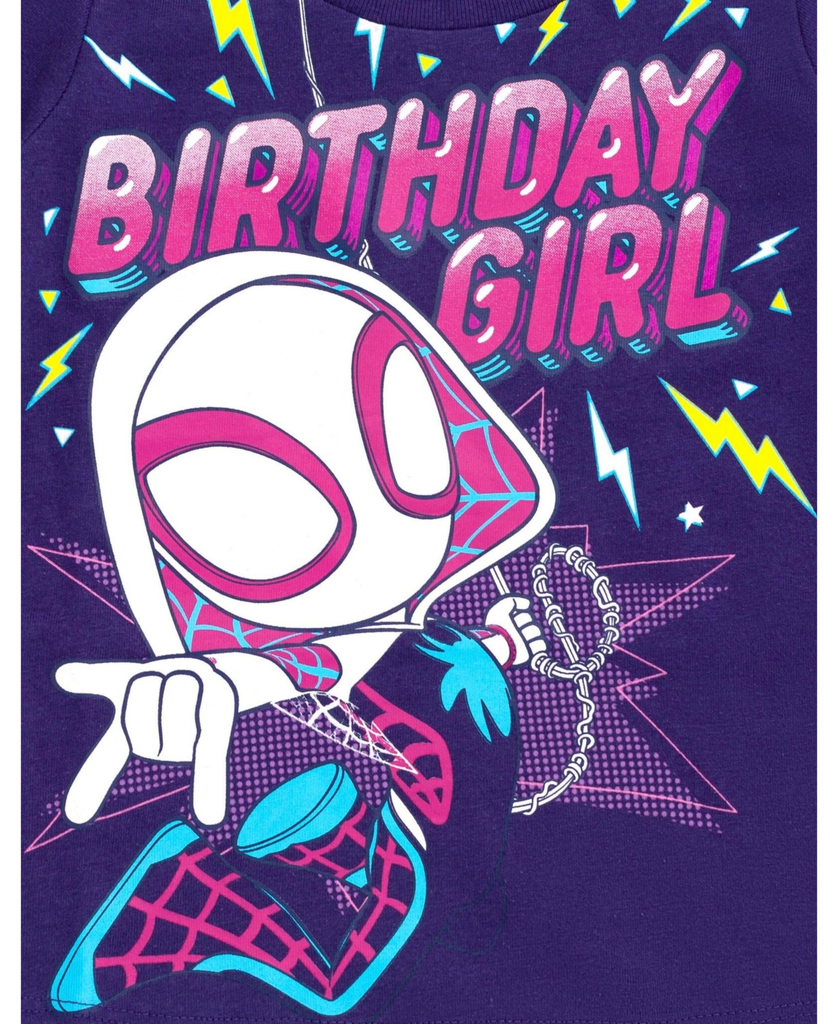 Marvel Toddler Girls Spidey and His Amazing Friends Birthday T-Shirt - ghost spider