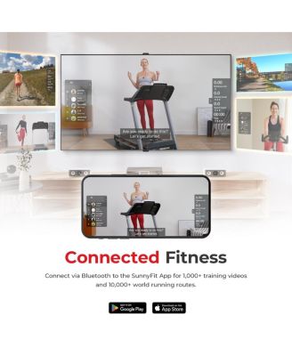 Premium Smart Treadmill with Auto Incline, Speed Buttons, Double Deck Technology, Digital Performance Display, BMI Calculator and Pulse Sensors