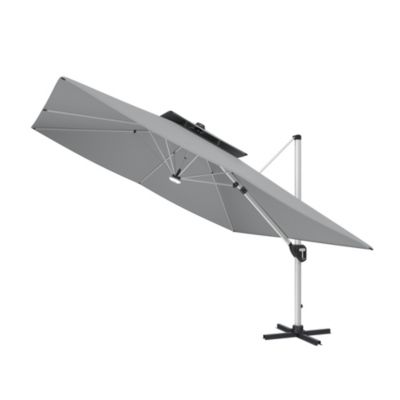 11 FT Square Double Top Patio Umbrella