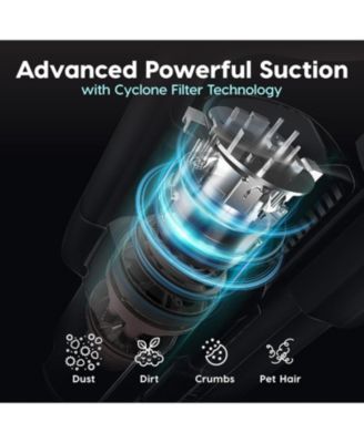 USA Power Brush Cordless Stick Vacuum for Low-profile Carpet Rugs and Hard Floors, 4-in-1 Attachments, 9000Pa Suction LED Indicator, 60K RPM 35 Min Runtime Battery, Pet Hair Cleaner