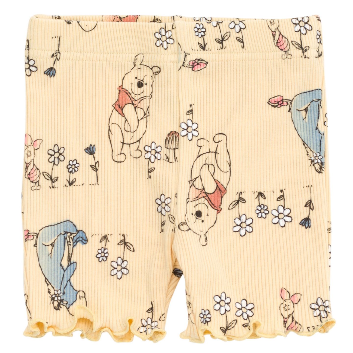 Детский комплект Winnie the Pooh с Minnie Mouse и Lilo & Stitch: футболка и велошорты, цвет: Жёлтый — фото 4
