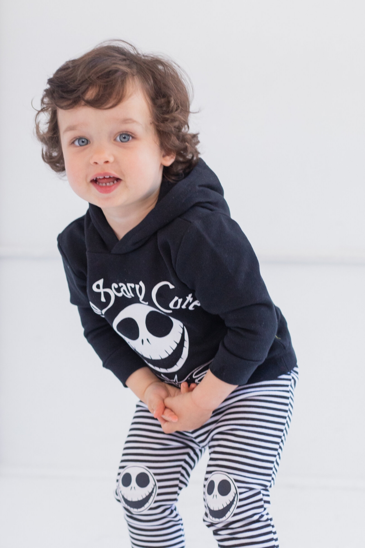 Disney Boys Nightmare Before Christmas Jack Skellington Hoodie and Pants Outfit Set to