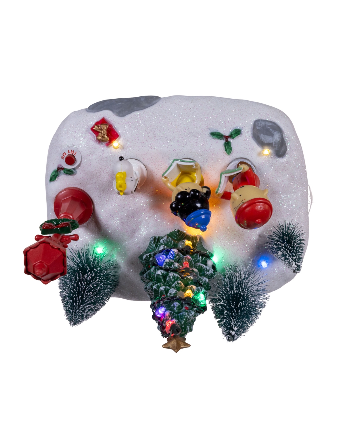 Kurt Adler Peanuts Battery-operated Lighted Musical Carolers Table Piece In Multicolored