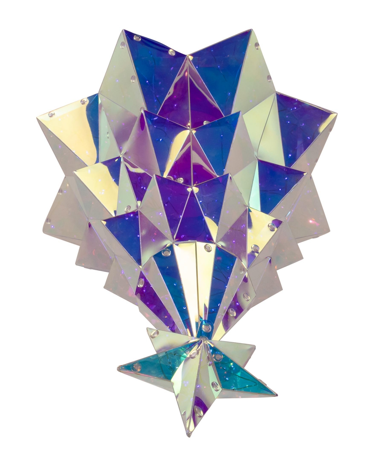 Kurt Adler 20-inch Pre-lit Multifunction 200 Cool White Fairy Led Holographic Christmas Tree In White