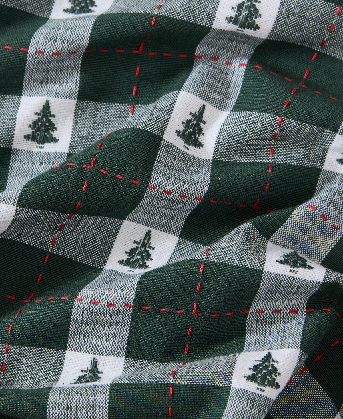 Elrene Sherwood Tree Dobby Cotton Oval Tablecloth, 84"x 60" In Green