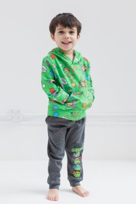 Toddler Boys Fleece Pullover Hoodie and Pants Outfit Set