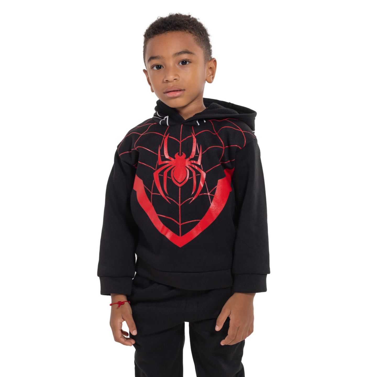 Детский комплект Spider-Man Marvel Avengers: флисовое худи и брюки для мальчиков, цвет: Miles Morales — фото 7