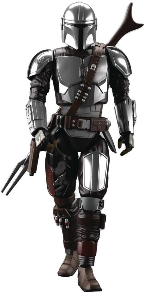 Фигурки Bandai Hobby - Star Wars - 1/12 The Mandalorian (Beskar Armor) Silver Coating Version Model Kit