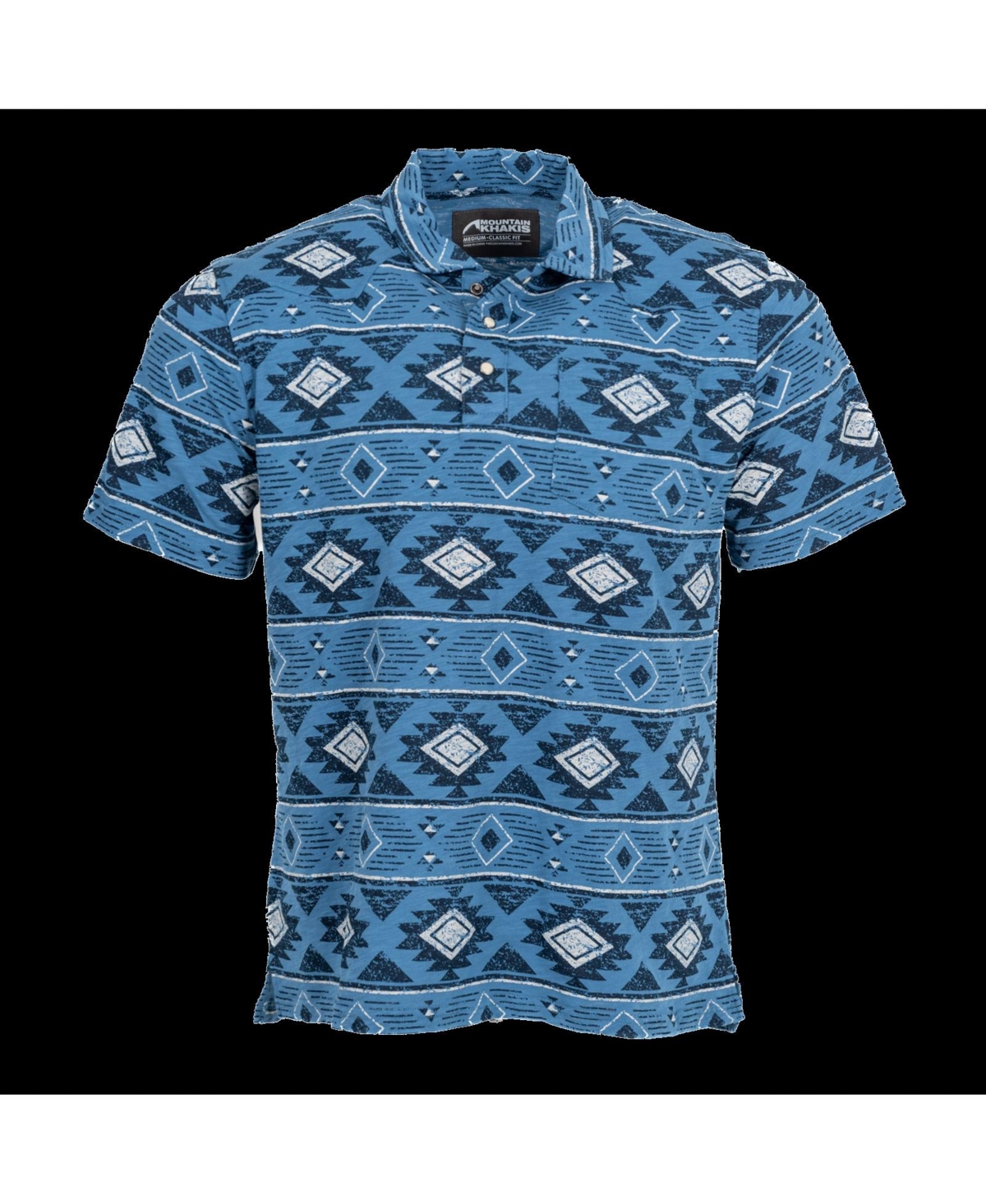 Men's Ranger Printed Polo - Blue ridge