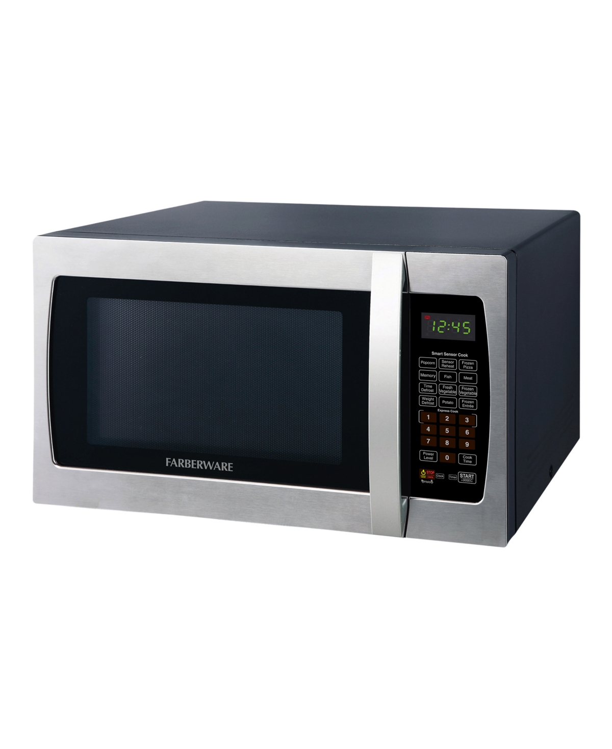 Farberware 1.3 Cu. Ft. Professional 1100-watt Microwave Oven With Sensor, Fmo13ahtbki In Silver