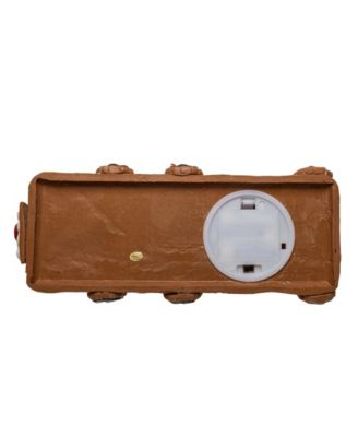 7-Inch LED Gingerbread Train with Tree Table Piece