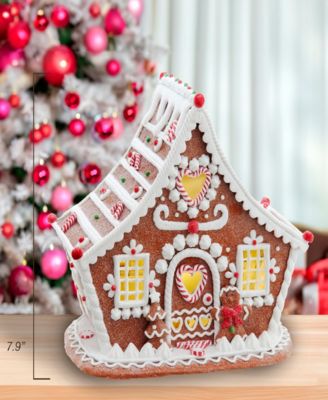 7.87-Inch Battery Operated LED Gingerbread House