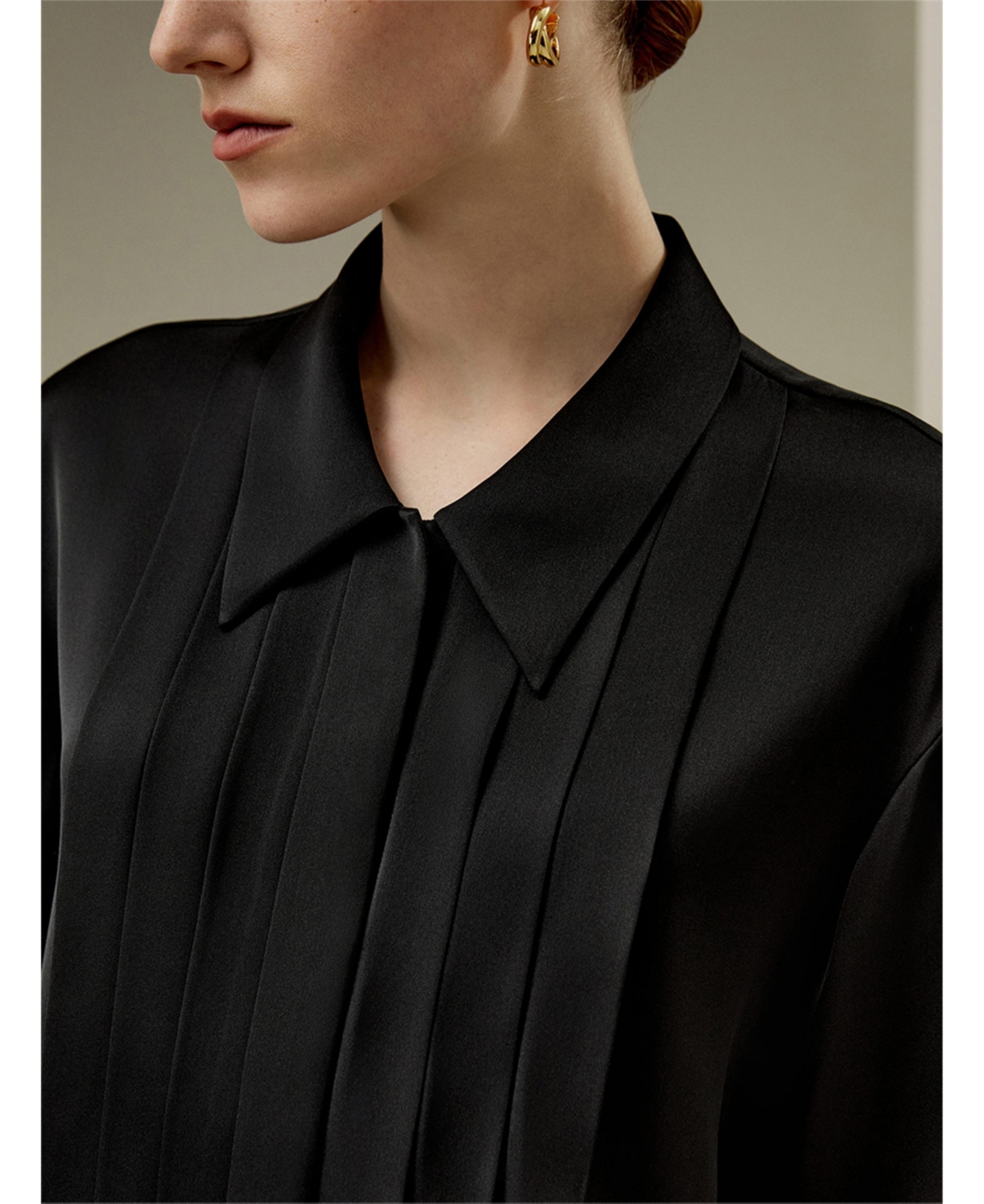 Lilysilk Women's Elagent Pleated Silk Blouse