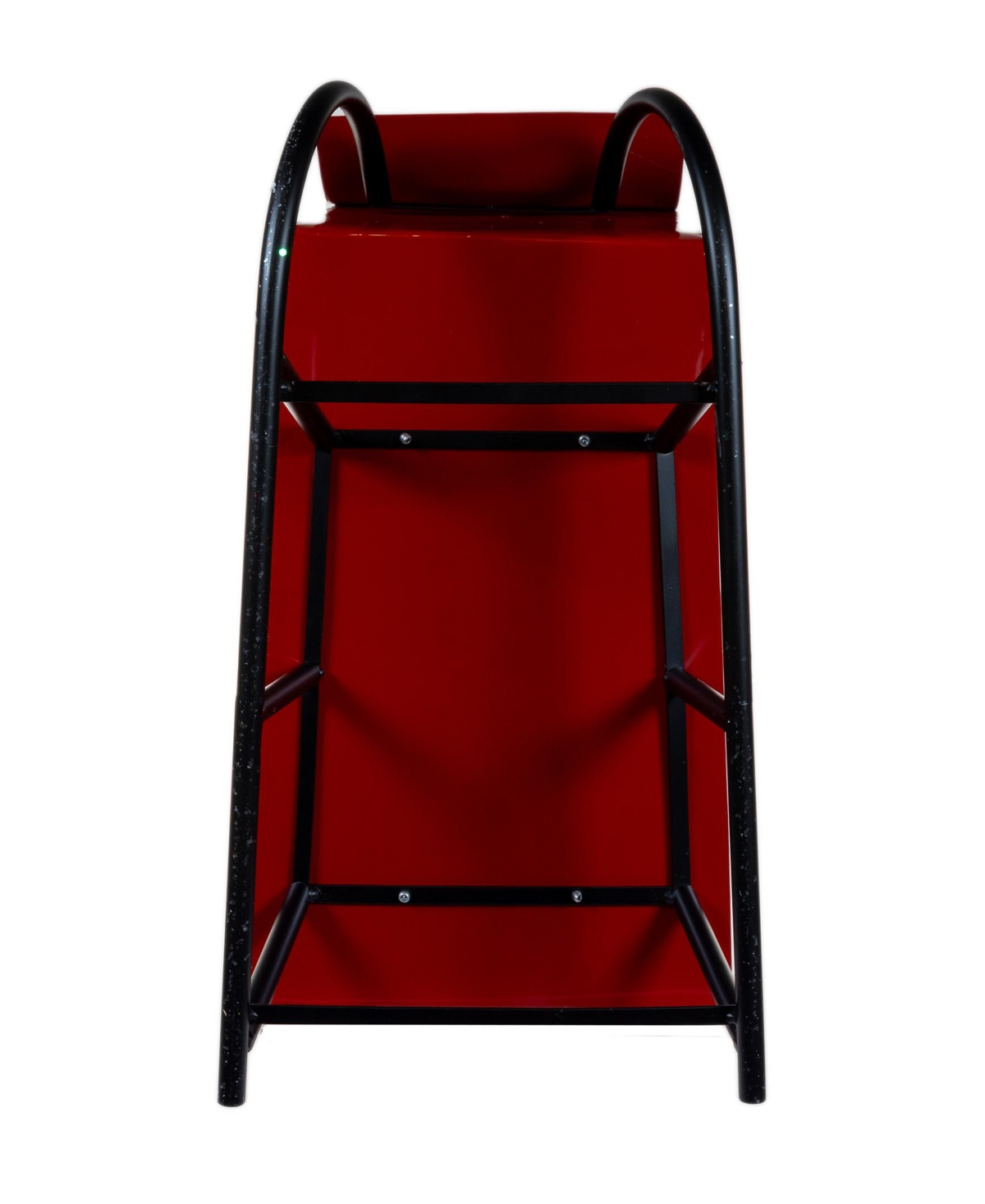 Kurt Adler 24-inch Battery Operated Musical Led Santa In Metal Sleigh Table Piece In Red