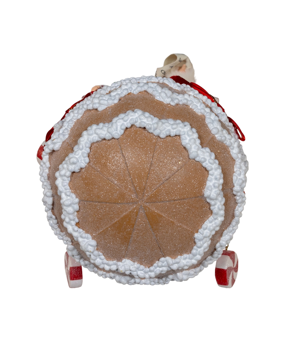 Kurt Adler 12-inch Fabriche Hot Air Balloon Santa In Brown