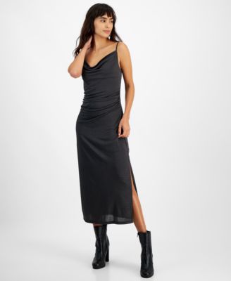 Bar III - Women's Cowlneck Sleeveless Midi Dress