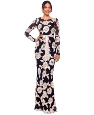 Betsey & Adam Formal Gown Black and White Betsey high quality & Adam