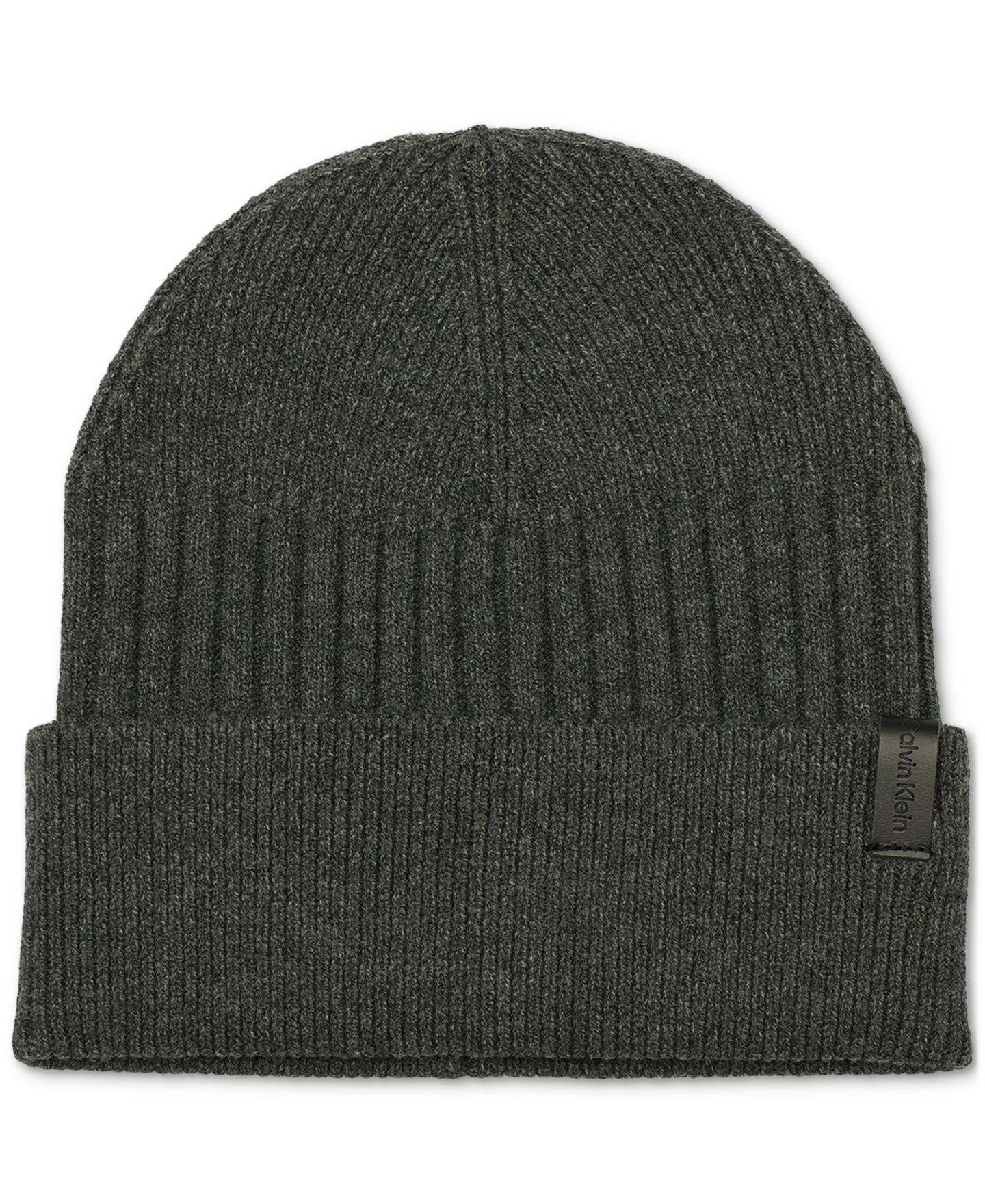Мужская шапка Calvin Klein Mixed Stitch Beanie, цвет: Угольный — фото 1