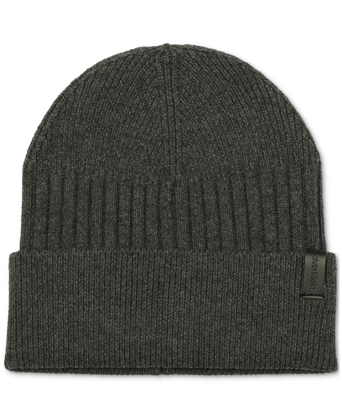 Calvin Klein Men's Mixed Stitch Beanie In Charcoal