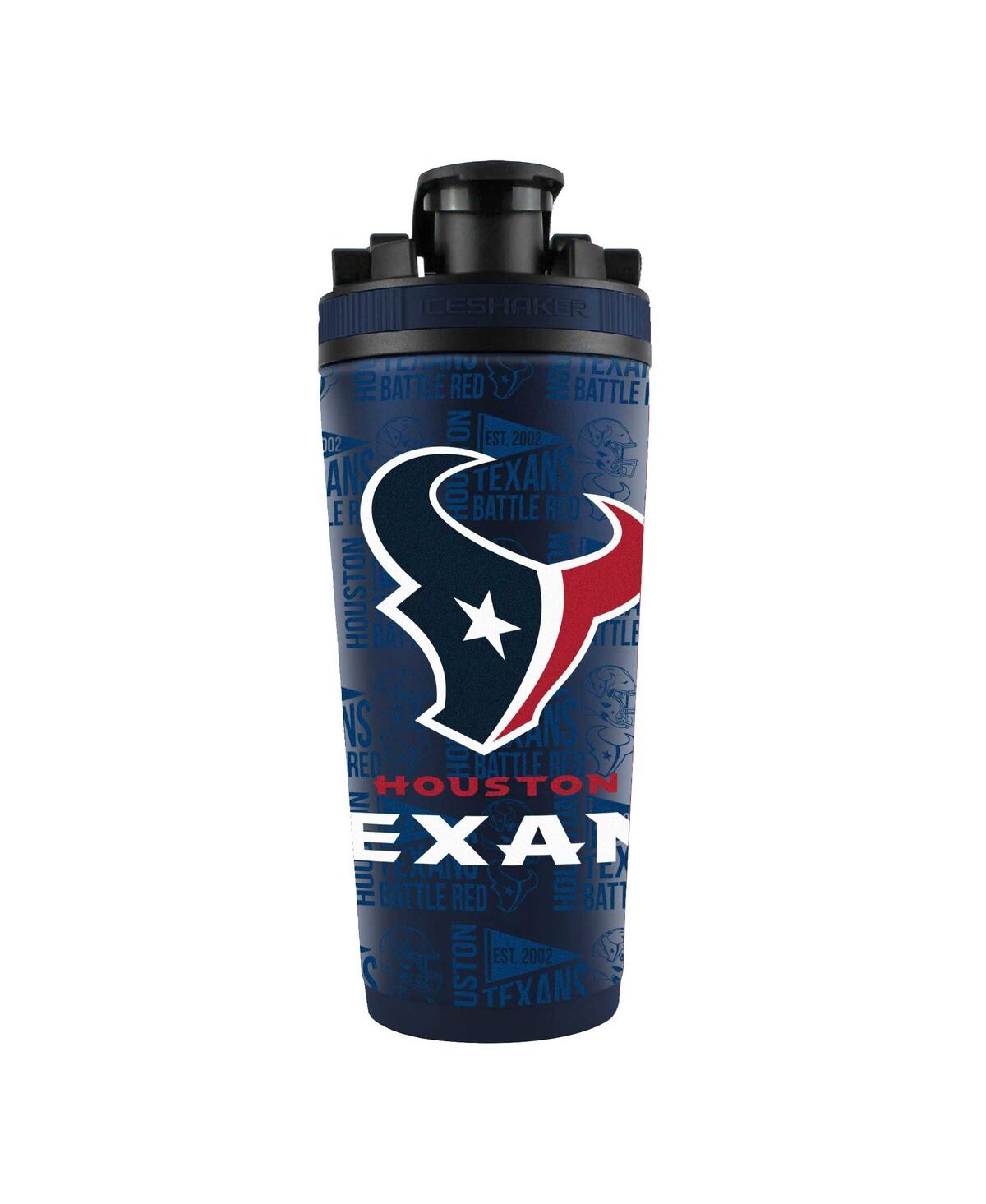 Ice Shaker Houston Texans 26oz. 4d Stainless Steel  Bottle In No Color