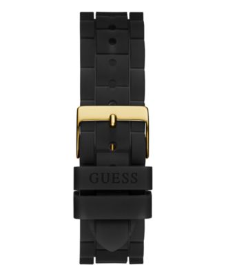 Women's Multi-Function Black Silicone Watch 37mm