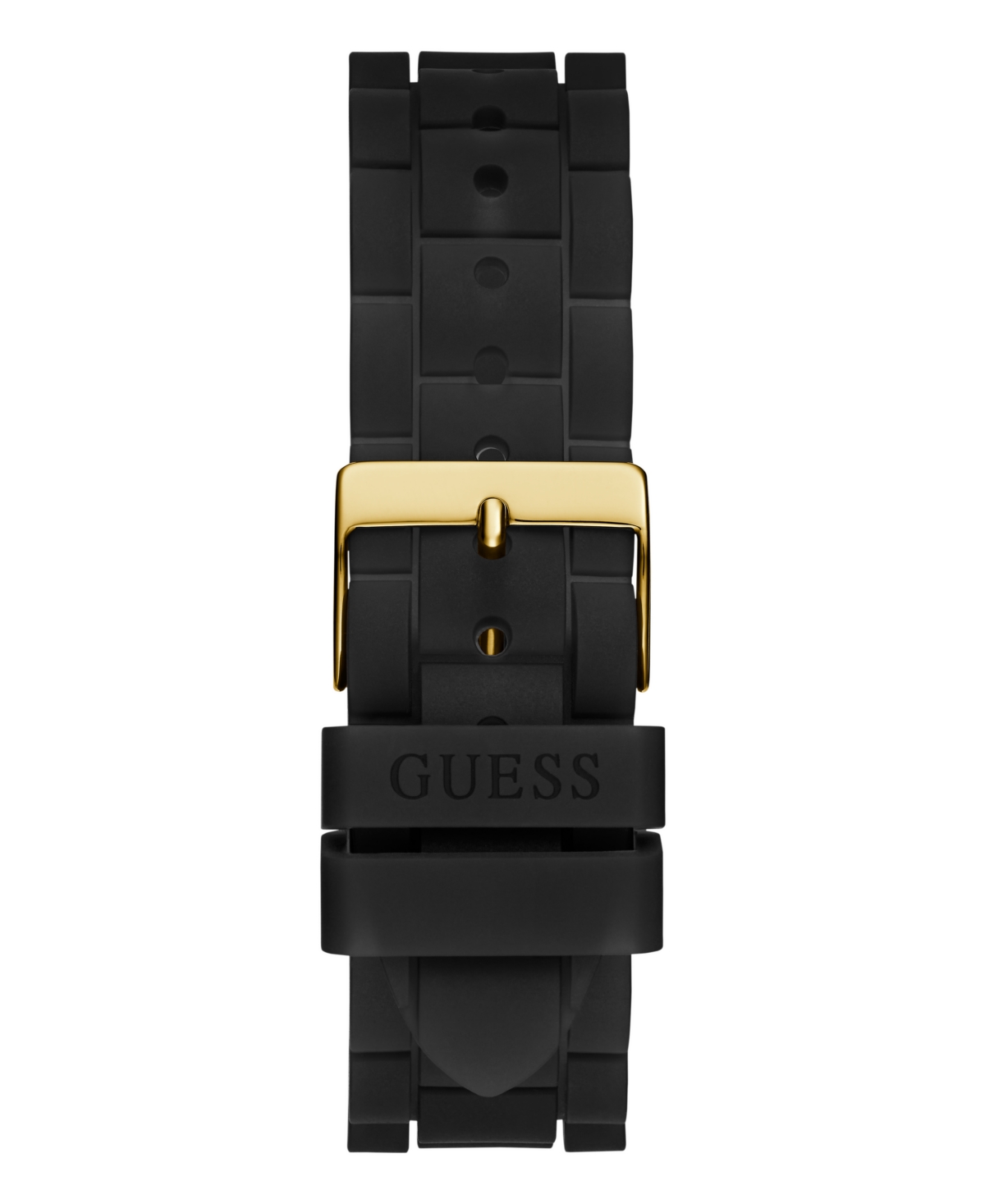 Guess Women's Multi-function Black Silicone Watch 37mm In Black