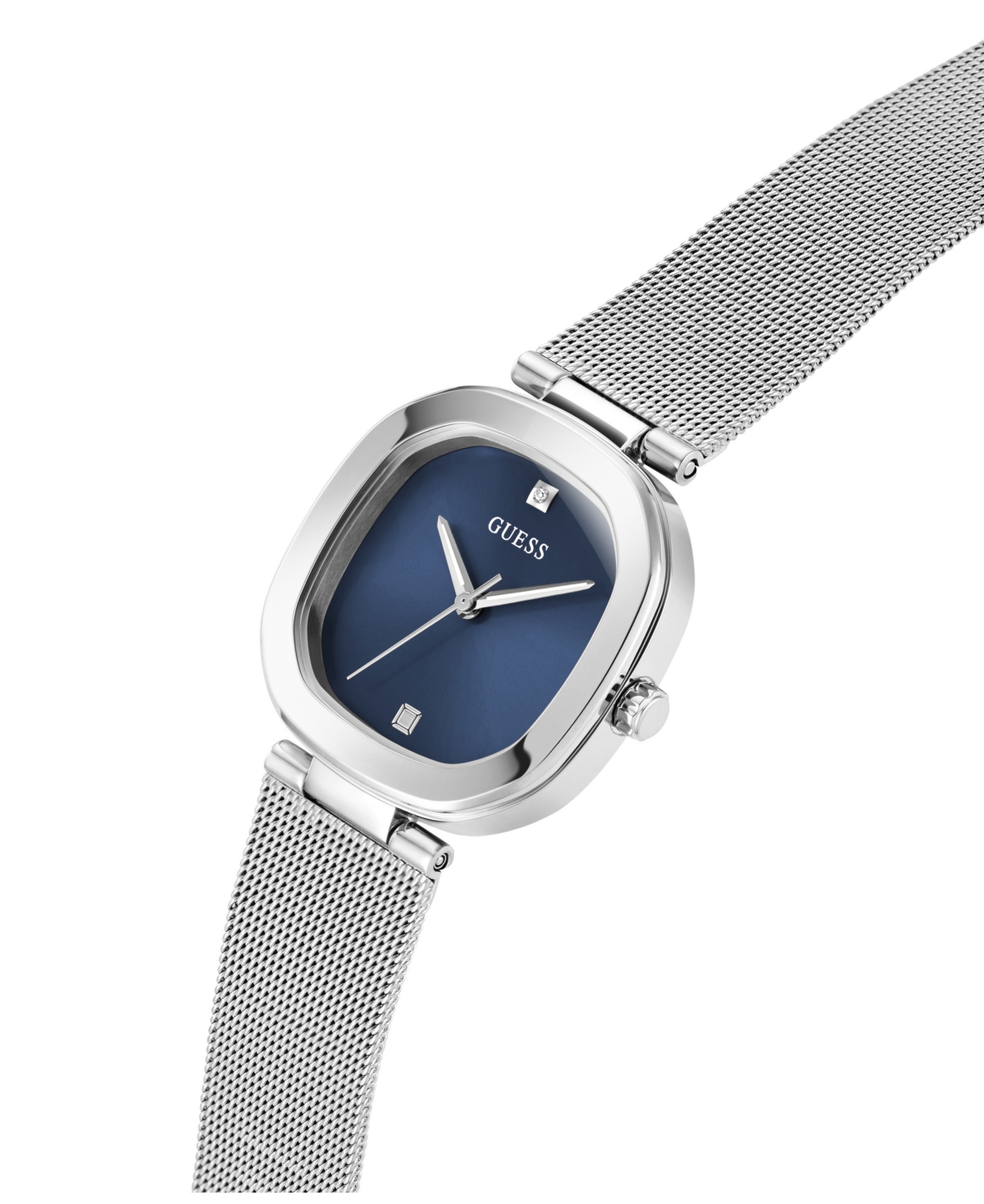 Guess Women's Analog Silver Mesh Watch 32mm