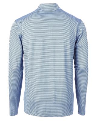 Cutter Buck Virtue Eco Pique Micro Stripe Recycled Mens Quarter Zip Jacket