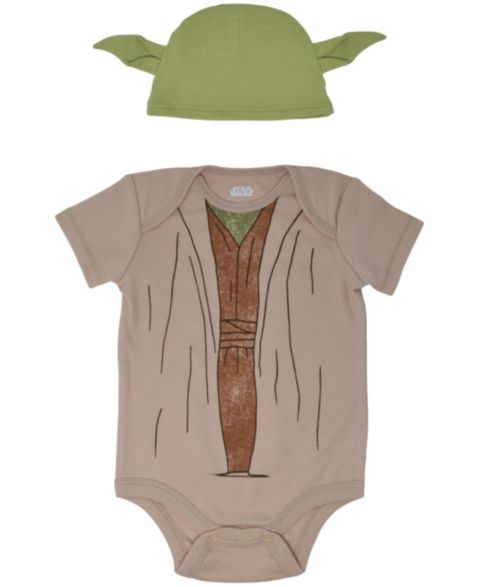 Star Wars Baby Boys boy(Newborn - 24months) Costume Bodysuit and Hat Set, цвет: Оливковый зелёный
