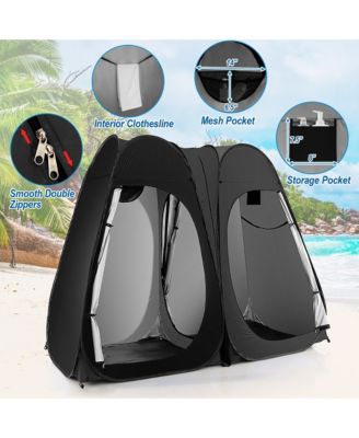 Outdoor 7.5FT Portable Pop Up Shower Privacy Tent Dressing Changing Room Camping