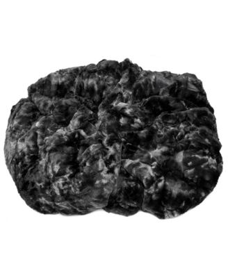 Premium Wolf Faux Fur & Sherpa Minky Reversible Blanket, Throw