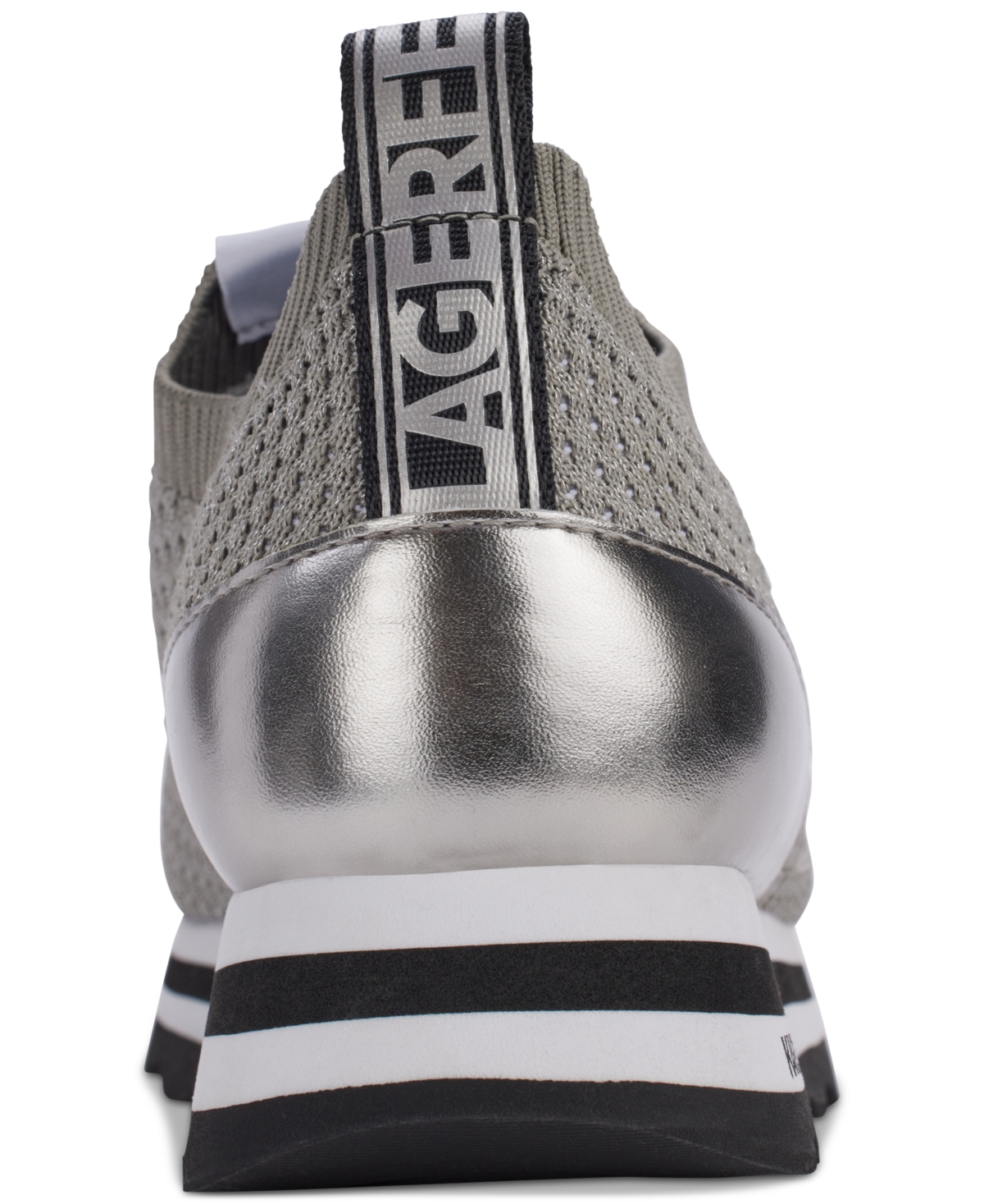 Shop Karl Lagerfeld Women's Marje Slip-on Sneakers In Pewter