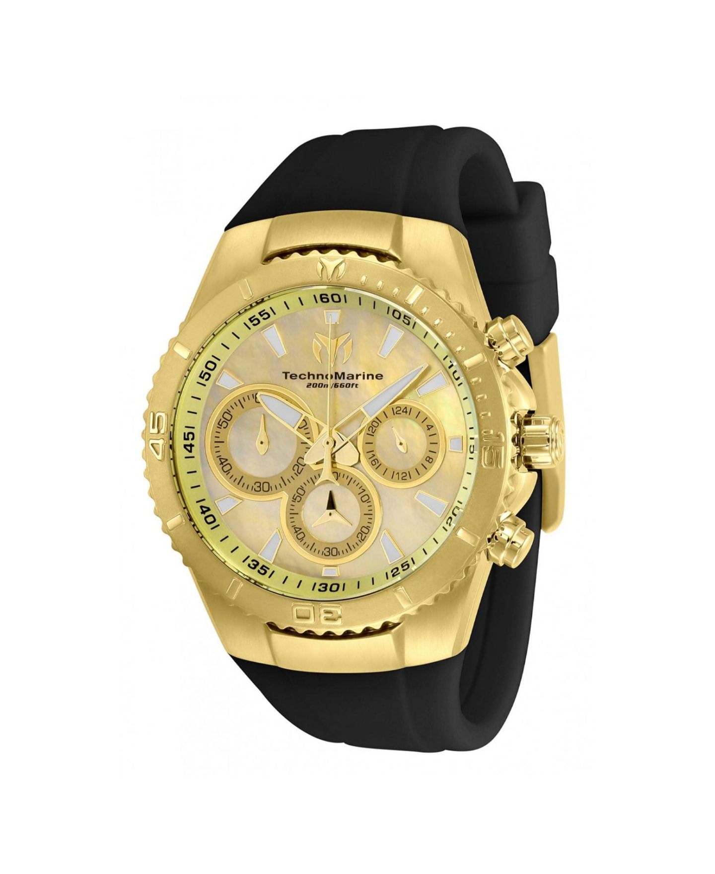 Женские часы TechnoMarine TM-220072 Manta Quartz Chronograph Gold Dial — фото 2