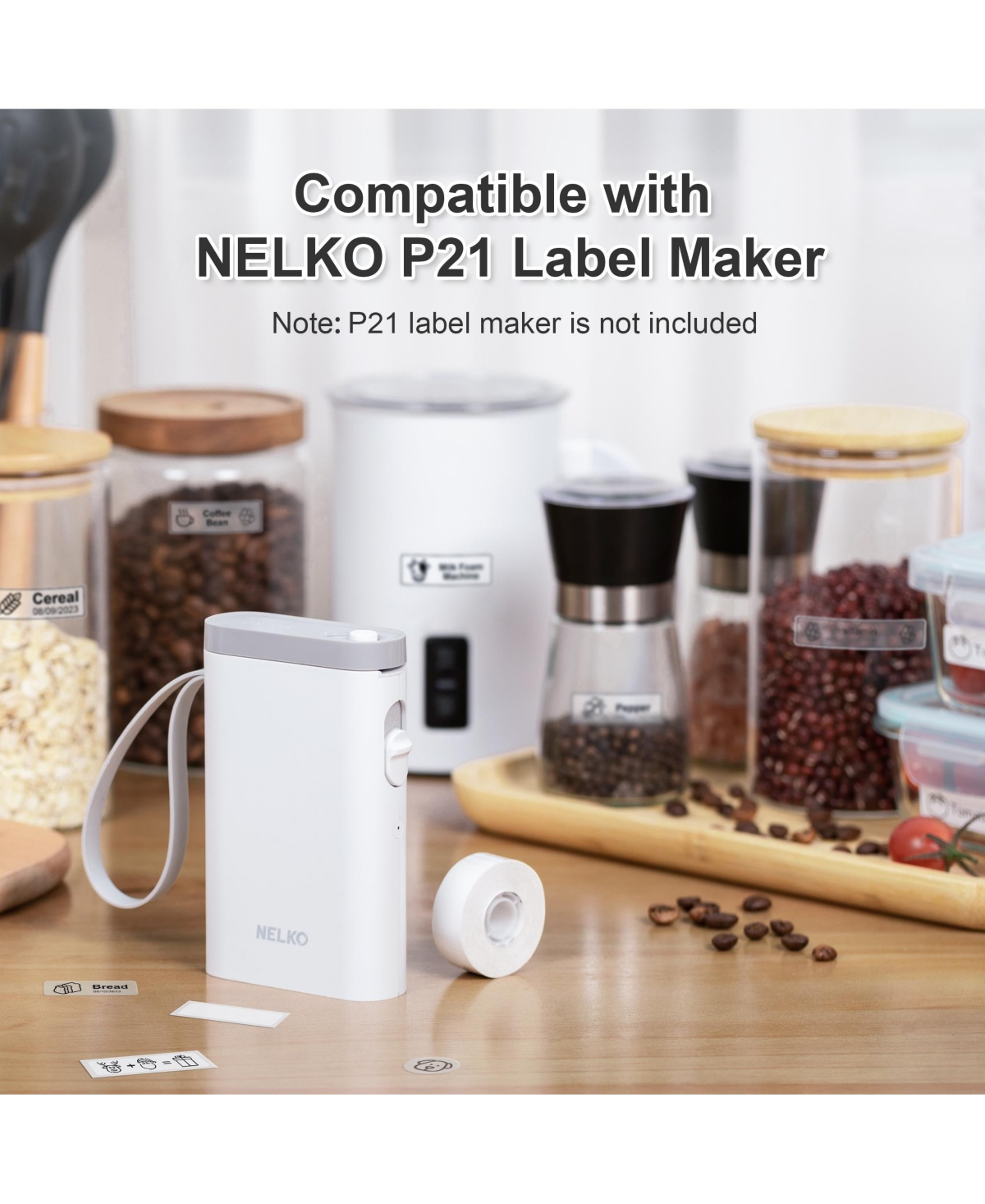 Nelko P21 Label Maker Tape, 14x40mm (0.55