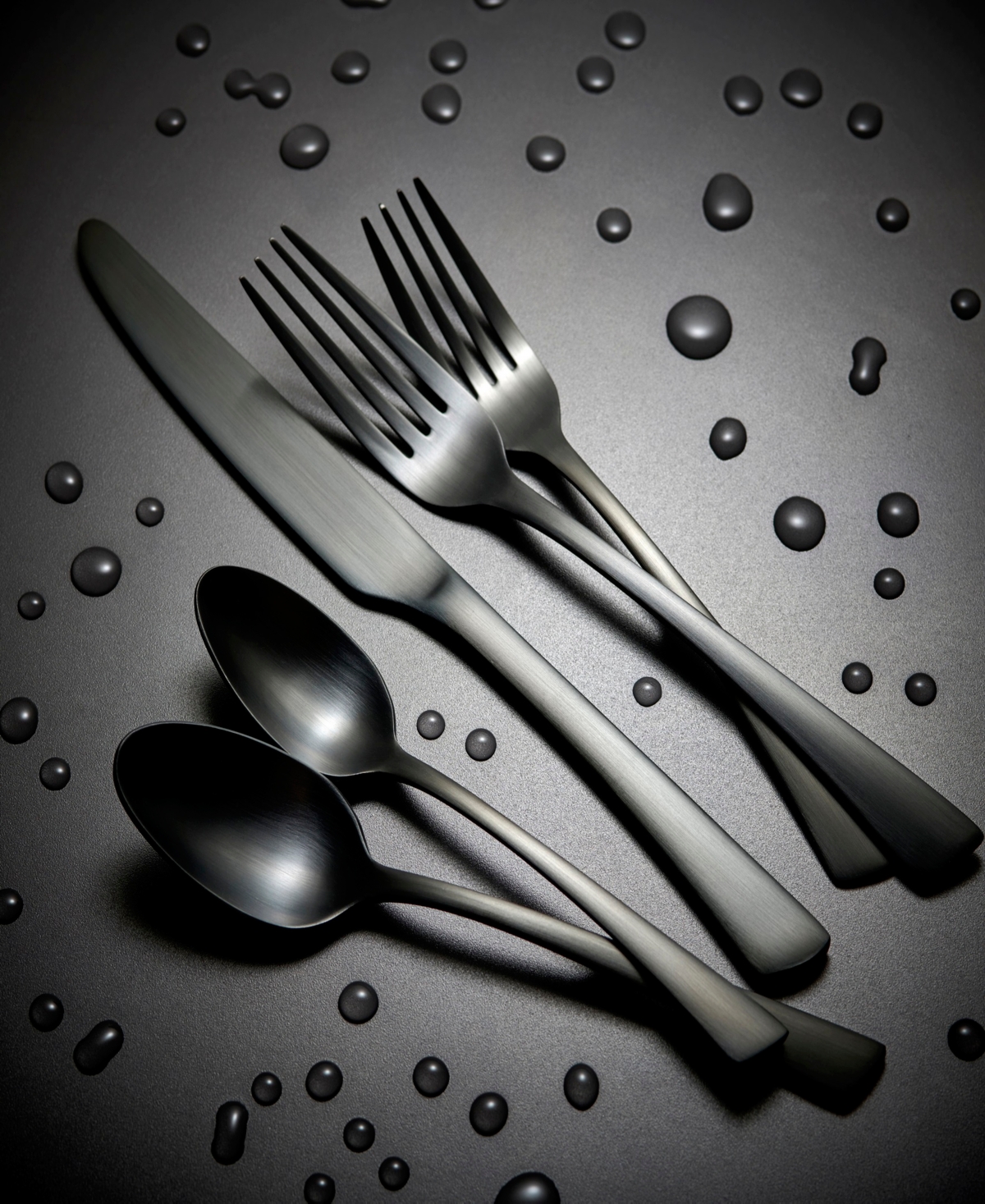 Ornative Abril Service For 4 20 Piece Flatware Set In Black