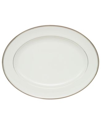 Waterford - "Kilbarry Platinum" Oval Platter, 15"