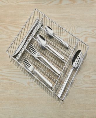 Anakin 42 Piece Flatware Set with Wire Caddy, Service for 8 