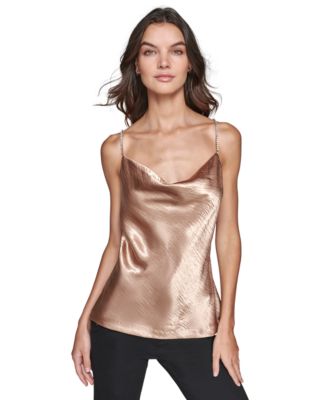 Gold satin camisole online