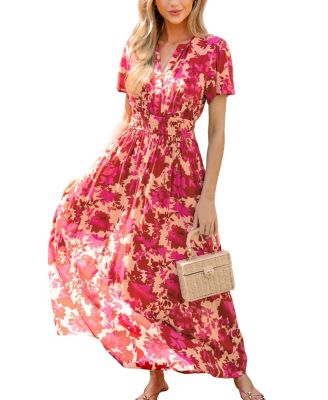 strapless open back dress VINE GUIPURE LACE MAXI DRESS IN BORDEAUX | CULT MIA main image 1