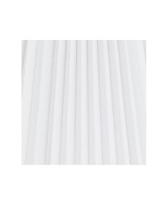 Collection Hardback Knife Pleated Empire Lamp Shade White Large 9" Top x 17" Bottom x 12.25" Slant Spider with Harp and Finial Fitting