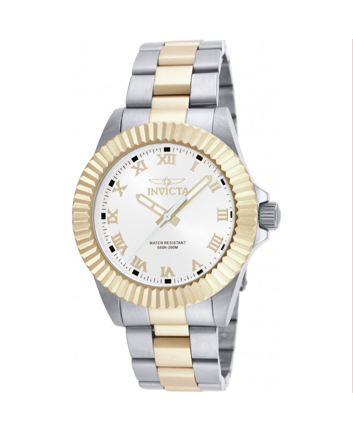 Men's 16740 Pro Diver Quartz 3 Hand White Dial Watch - White